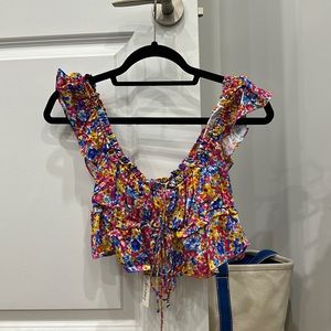 Never worn. Tags still on. Colorful tank top